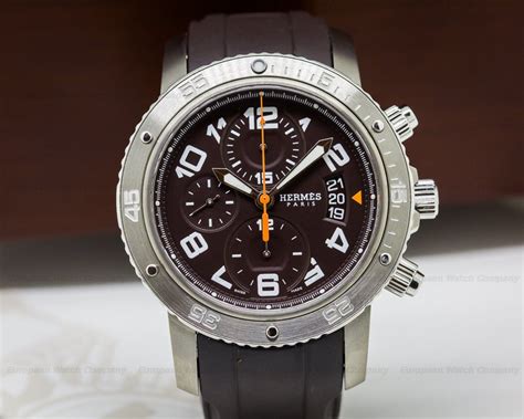 hermes clipper chrono diver watch|hermes clipper lady box.